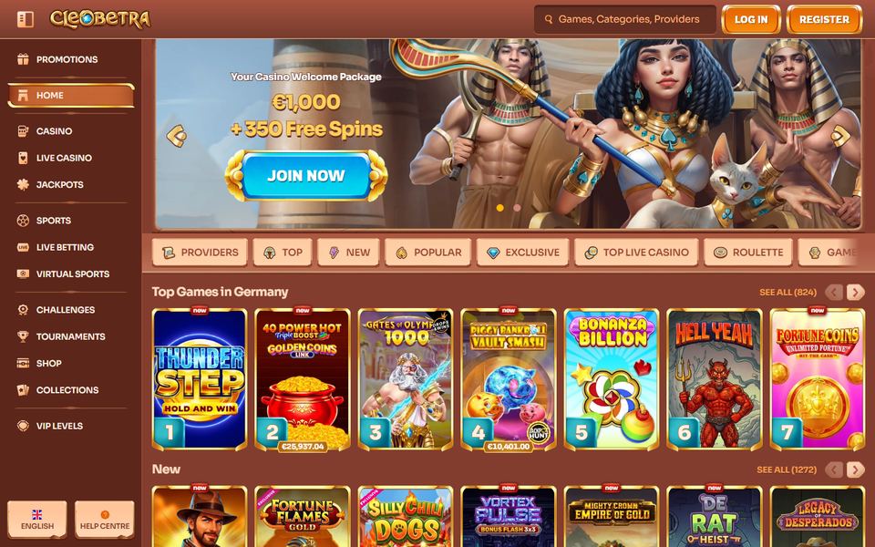 Cleobetra Casino — lobby