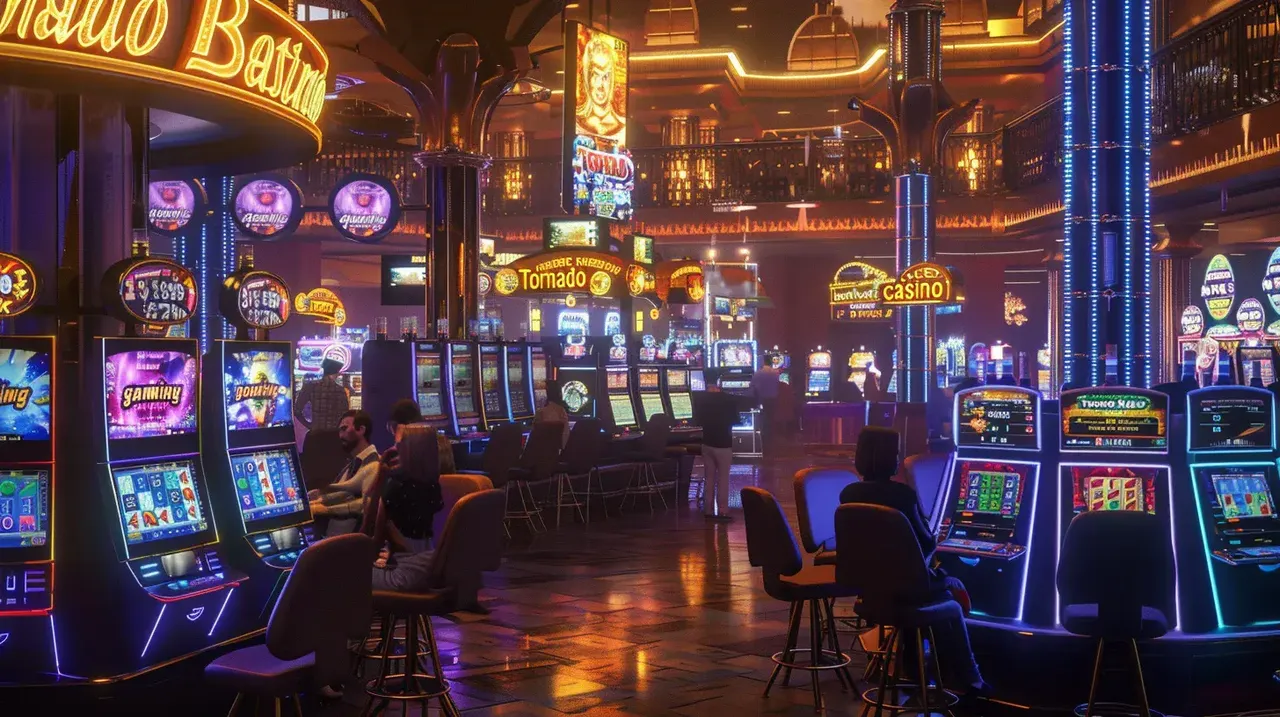 Casino slot machines and table games